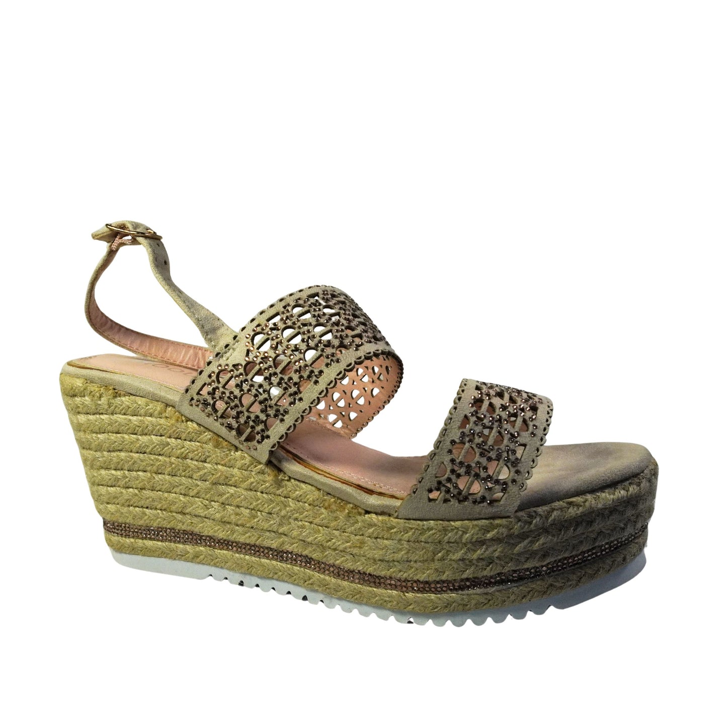 Sandales compensées femme MOOW Beige