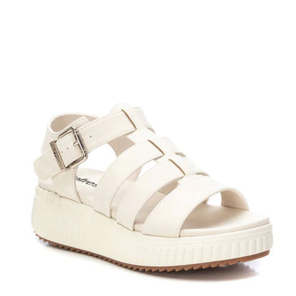 Sandales plates femme - Blanc - Semelle Confort