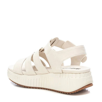 Sandales plates femme - Blanc - Semelle Confort