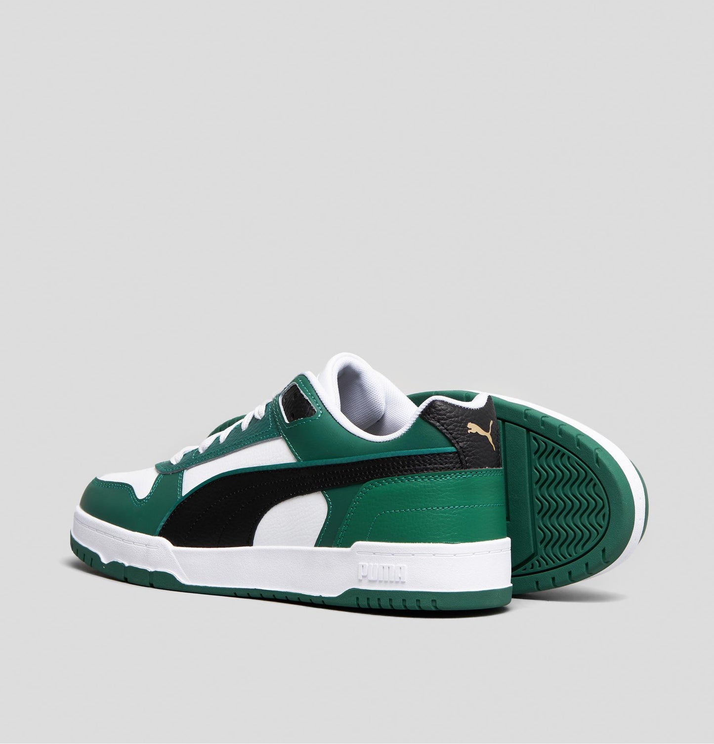 Basket puma rbd game low white-black-vine-gold