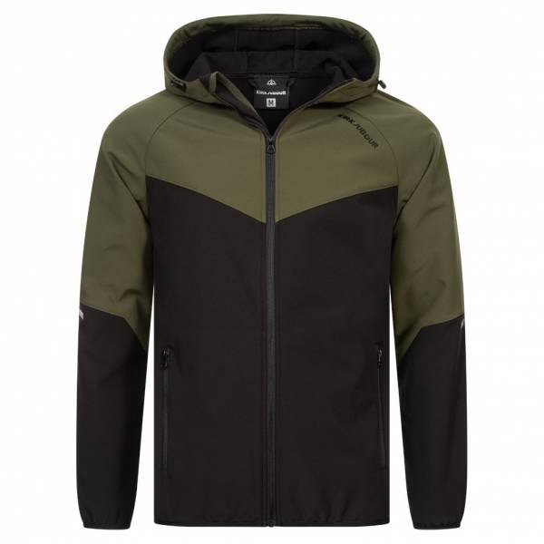 Veste SOFTSHELL KIRKJUBØUR® "Njordr" Hommes  vert/noir