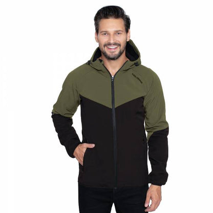 Veste SOFTSHELL KIRKJUBØUR® "Njordr" Hommes  vert/noir