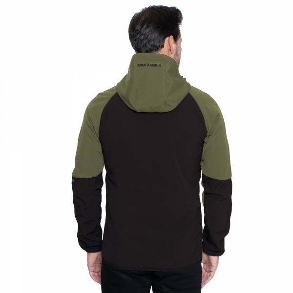 Veste SOFTSHELL KIRKJUBØUR® "Njordr" Hommes  vert/noir
