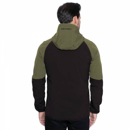 Veste SOFTSHELL KIRKJUBØUR® "Njordr" Hommes  vert/noir