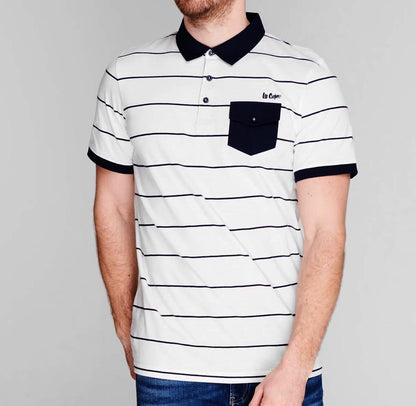 Polo Lee cooper Stripe 100% Cotton