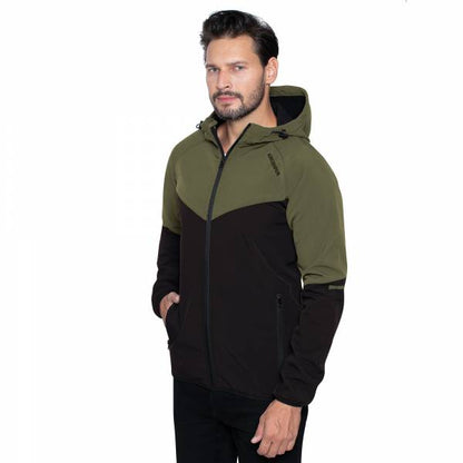 Veste SOFTSHELL KIRKJUBØUR® "Njordr" Hommes  vert/noir