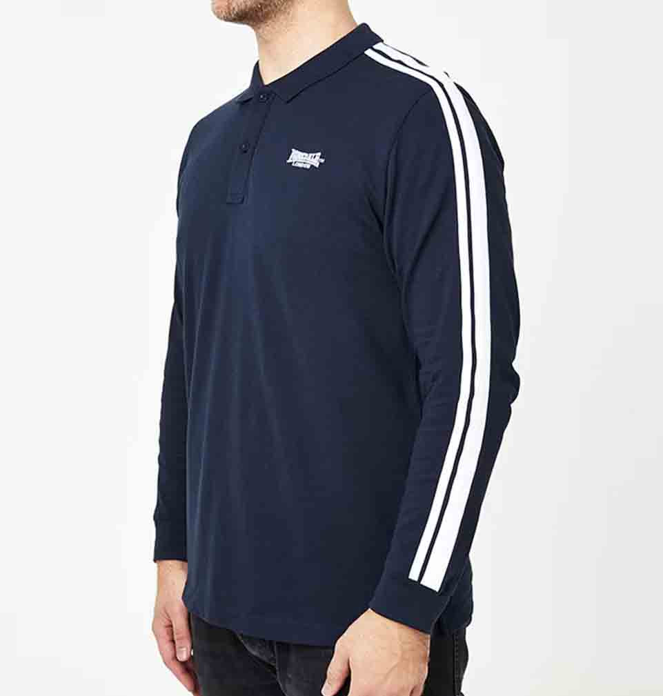 Polo Lonsdale 2 Stripe Long