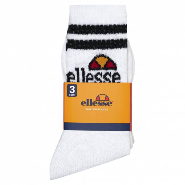 Pack 3 paires Chaussettes ellesse Vulloni blanc