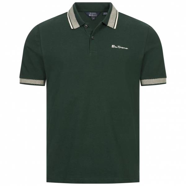 Polo BEN SHERMAN Twin Tipped  -Vert 100% coton