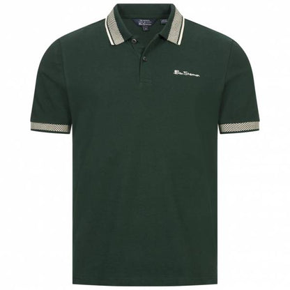 Polo BEN SHERMAN Twin Tipped  -Vert 100% coton