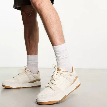 Basket puma slipstream in oatmeal