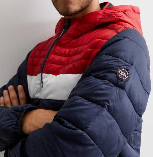 Doudoune Jack & Jones Navy Hooded Puffer