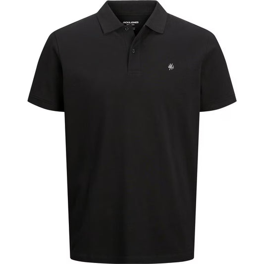 Polo Jack and Jones Men's Black Coton