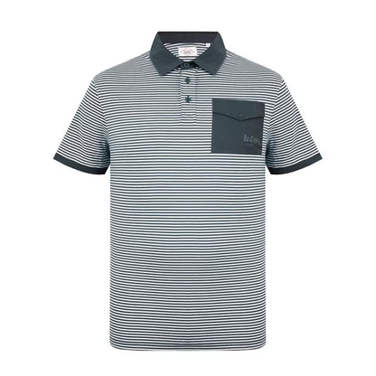 Polo Lee Cooper Stripe  Charc/whit