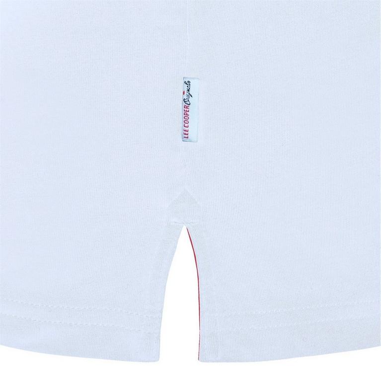 T-Shirt Lee Cooper Essentials Crew White Cotton