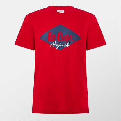 T- Shirt Lee Cooper 100% Coton rouge
