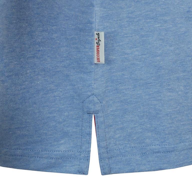 T-Shirt Lee Cooper Essentials Crew Sky Blue Cotton