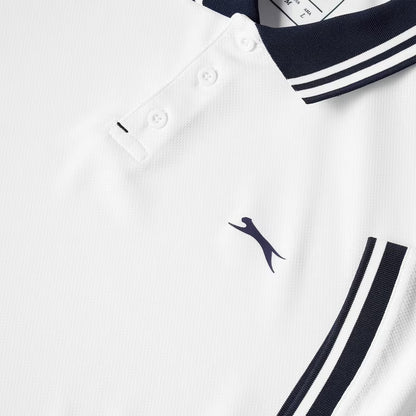 Polo Mens Slazenger Contrast White