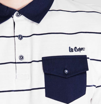 Polo Lee cooper Stripe 100% Cotton