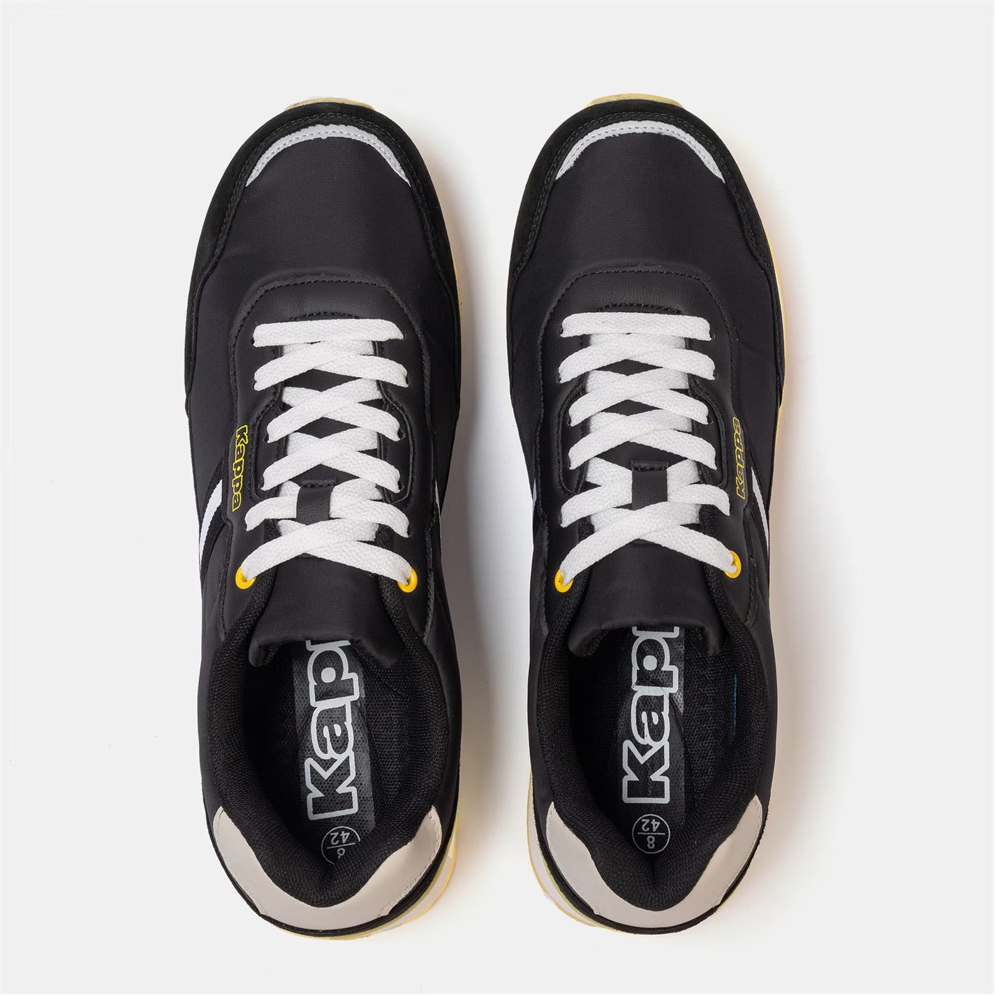 Basket Kappa DR Mens Noir/Jaune