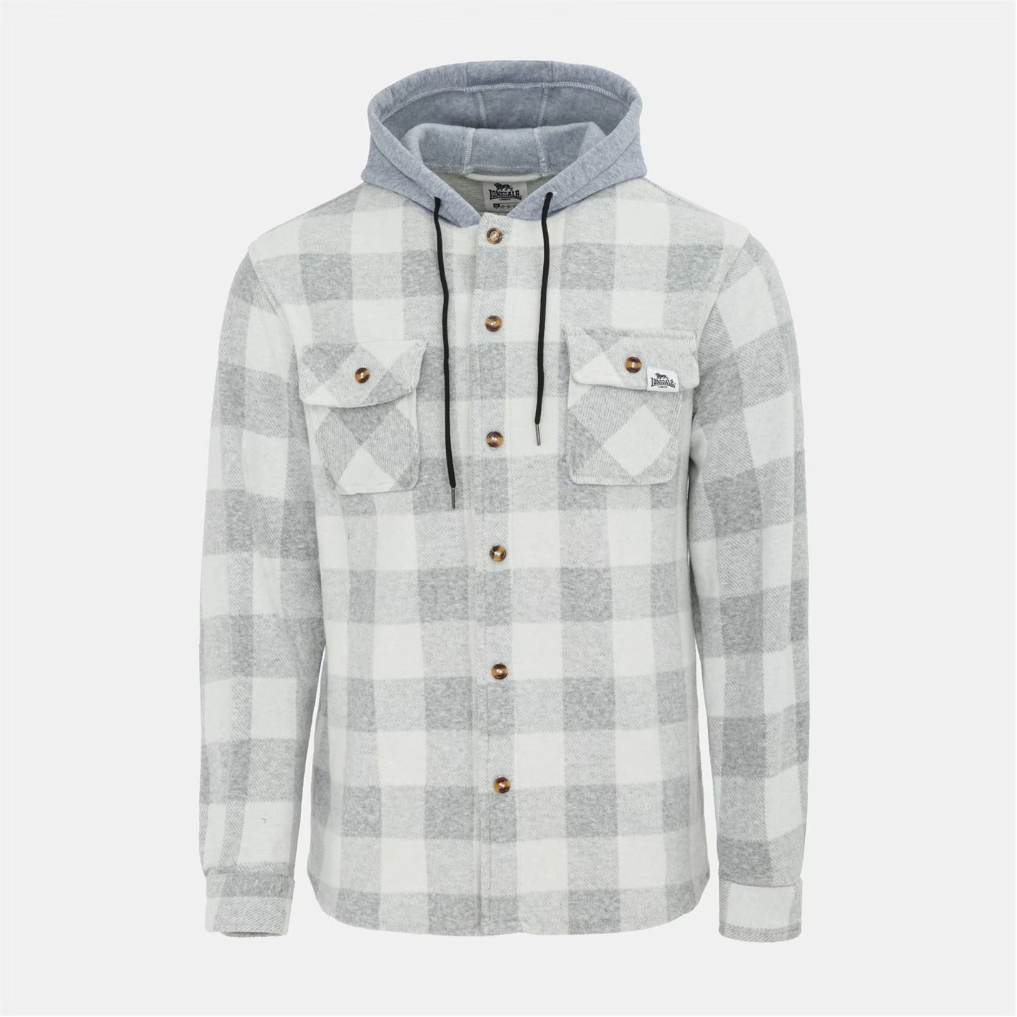 Veste à capuche lonsdal sherp Light Grey