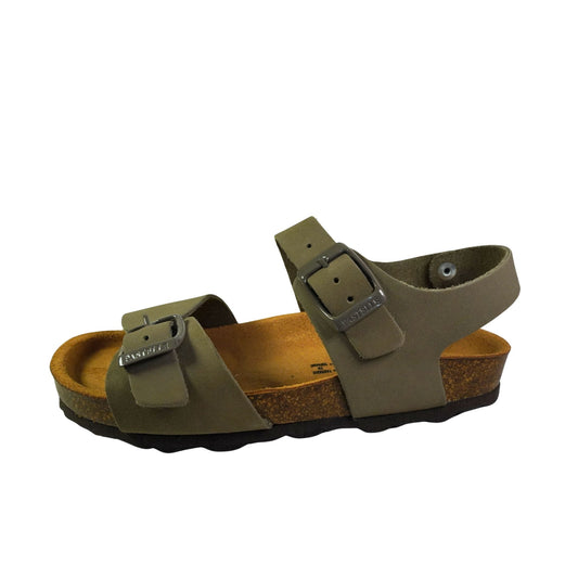 Sandale Pastelle Enfant à Boucle, Semelle Confort en Cuir
