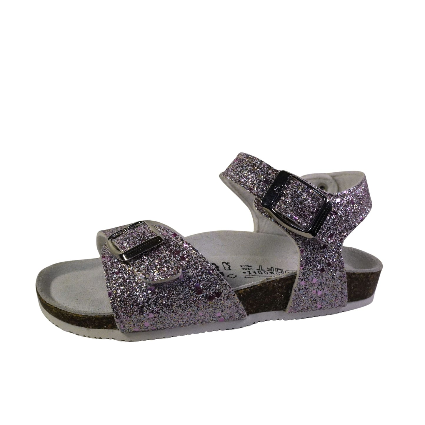 Sandale Pastelle Enfant à Boucle, Semelle Confort en Cuir