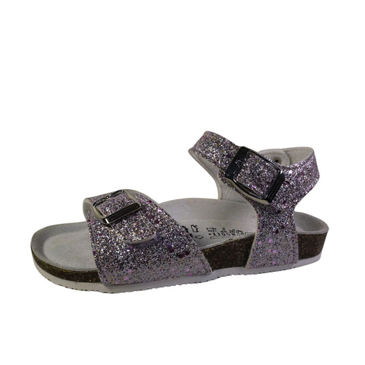 Sandale Pastelle Enfant à Boucle, Semelle Confort en Cuir