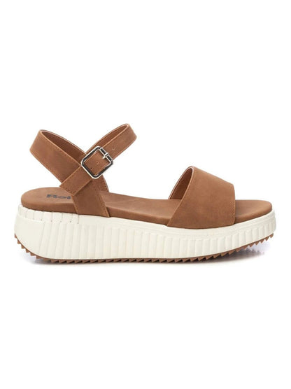 Sandales plates femme - Camel - Semelle Confort